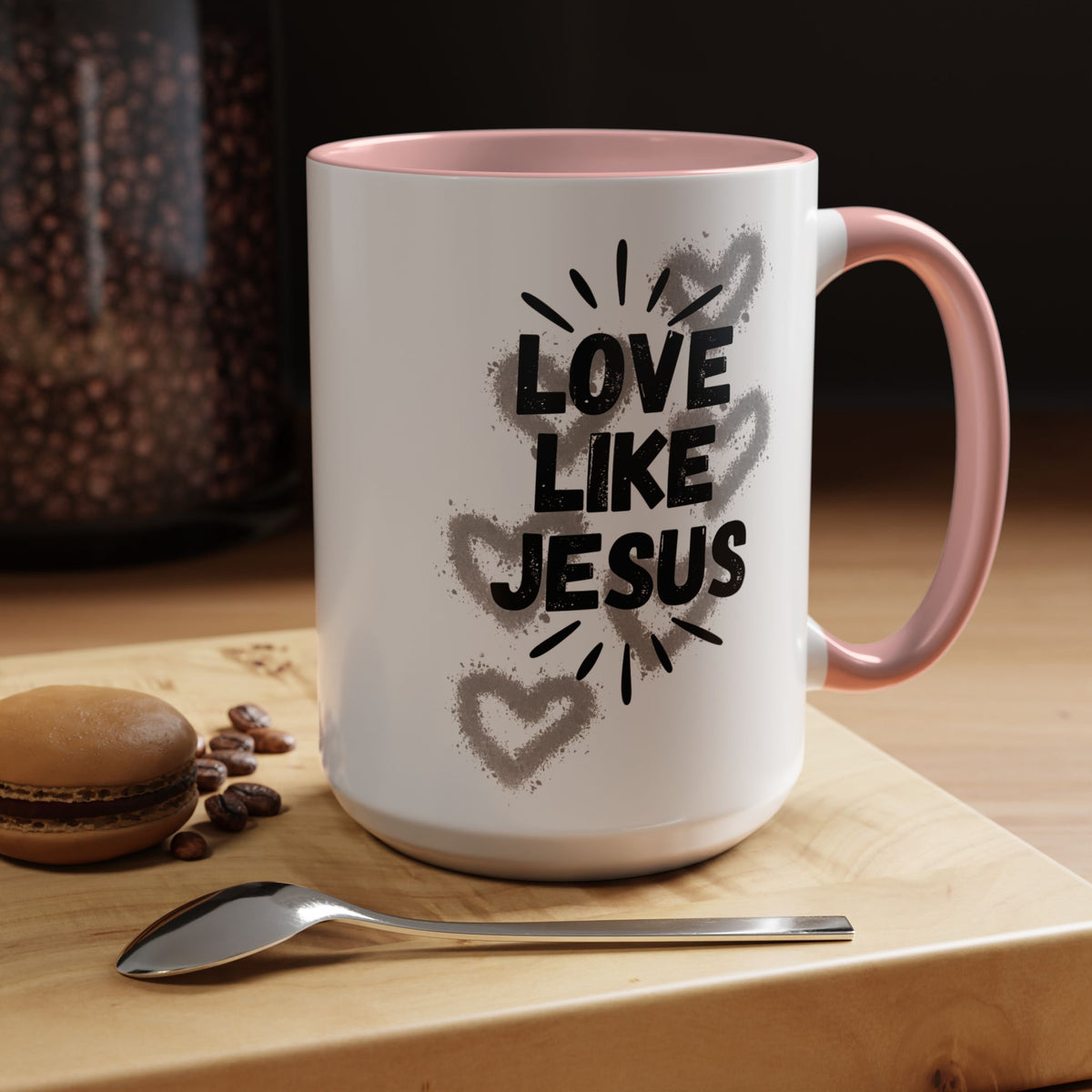 Love Like Jesus Accent Mug | John 13:34 KJV | 11 oz & 15 oz