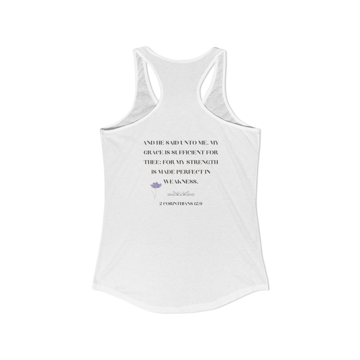 His Grace Is Sufficient 2 Corinthians 12:9 Women’s Christian Tank Top