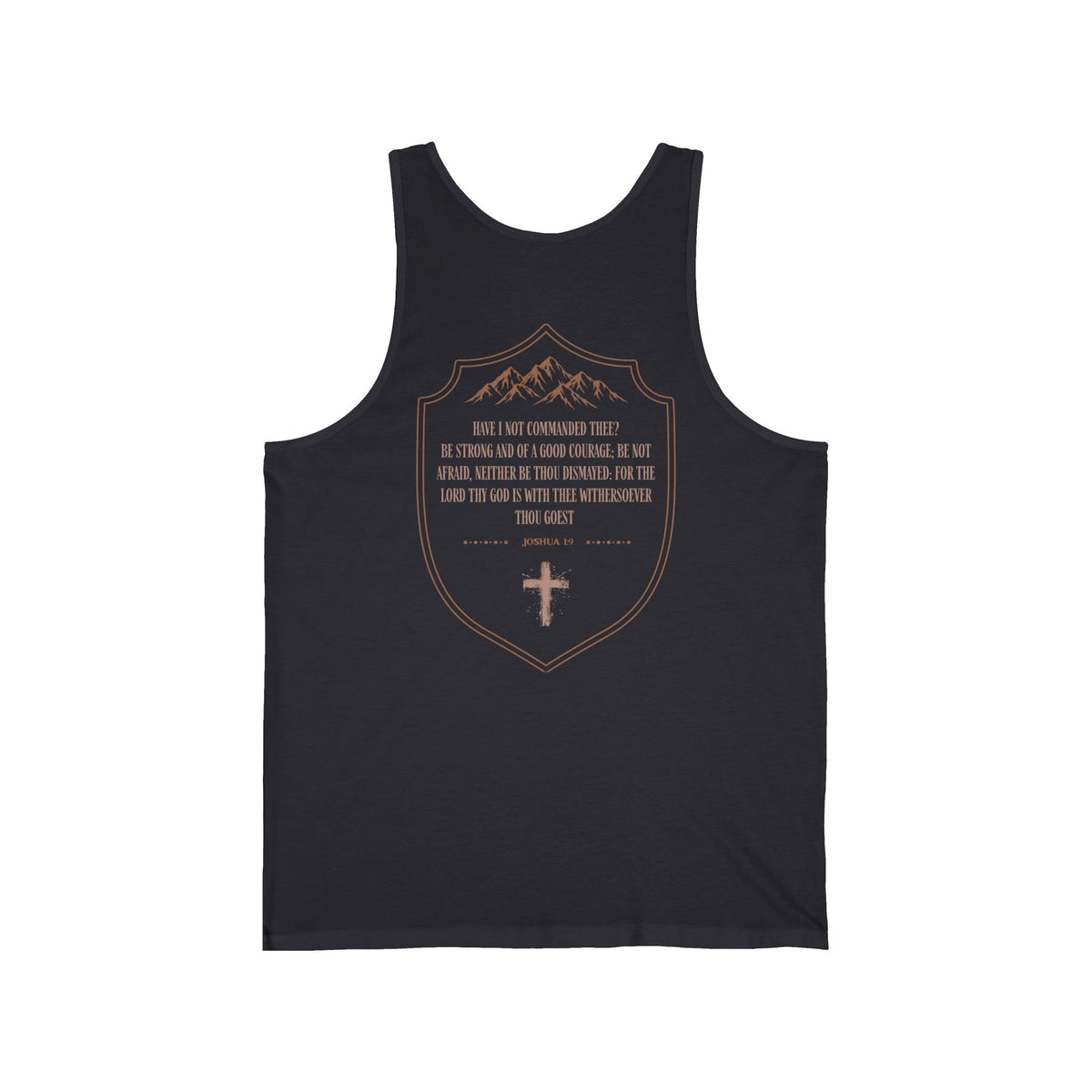 Strong & Courageous Joshua 1:9 Christian Tank Top