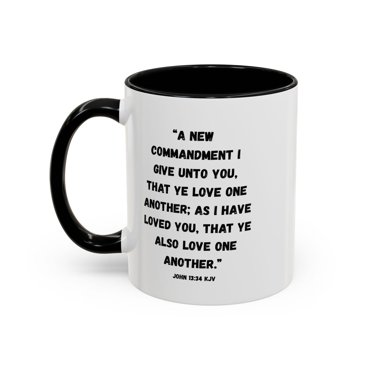 Love Like Jesus Accent Mug | John 13:34 KJV | 11 oz & 15 oz