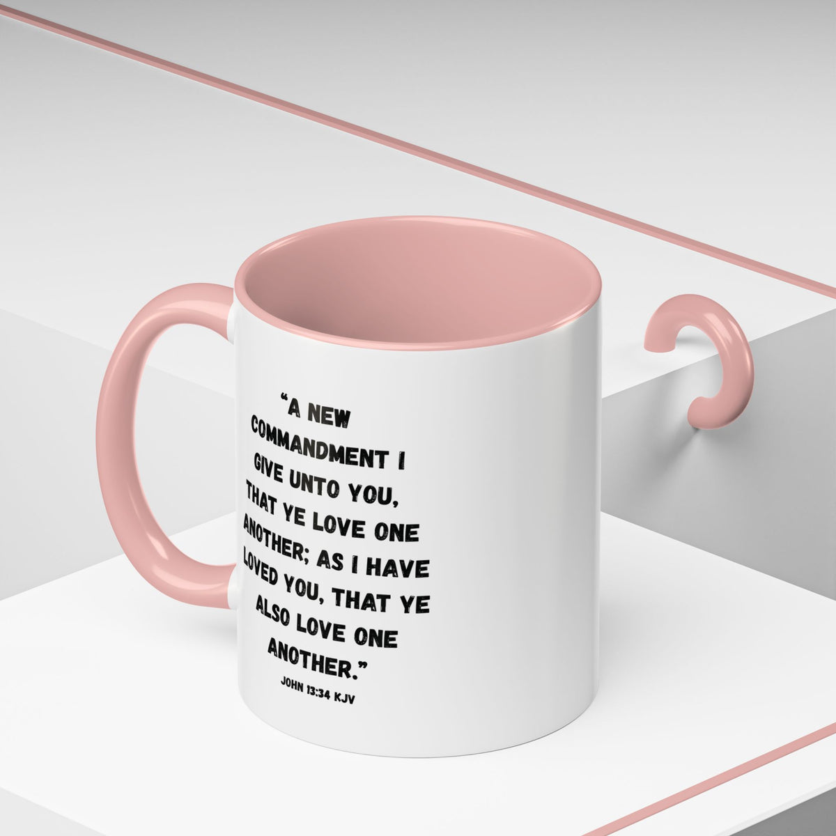 Love Like Jesus Accent Mug | John 13:34 KJV | 11 oz & 15 oz