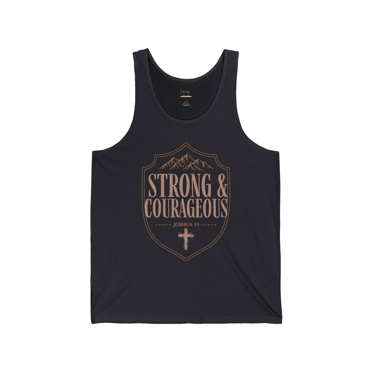 Strong & Courageous Joshua 1:9 Christian Tank Top