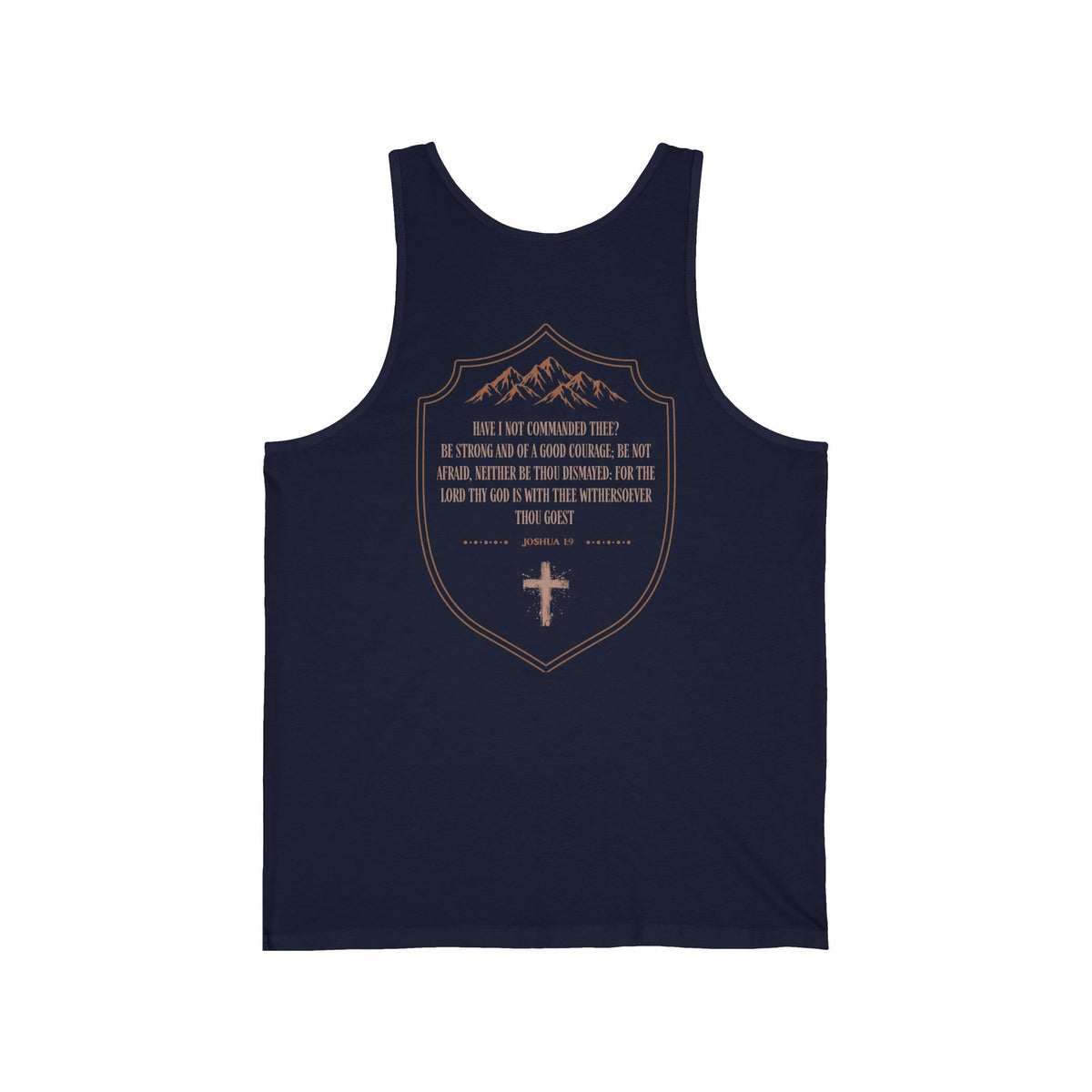 Strong & Courageous Joshua 1:9 Christian Tank Top