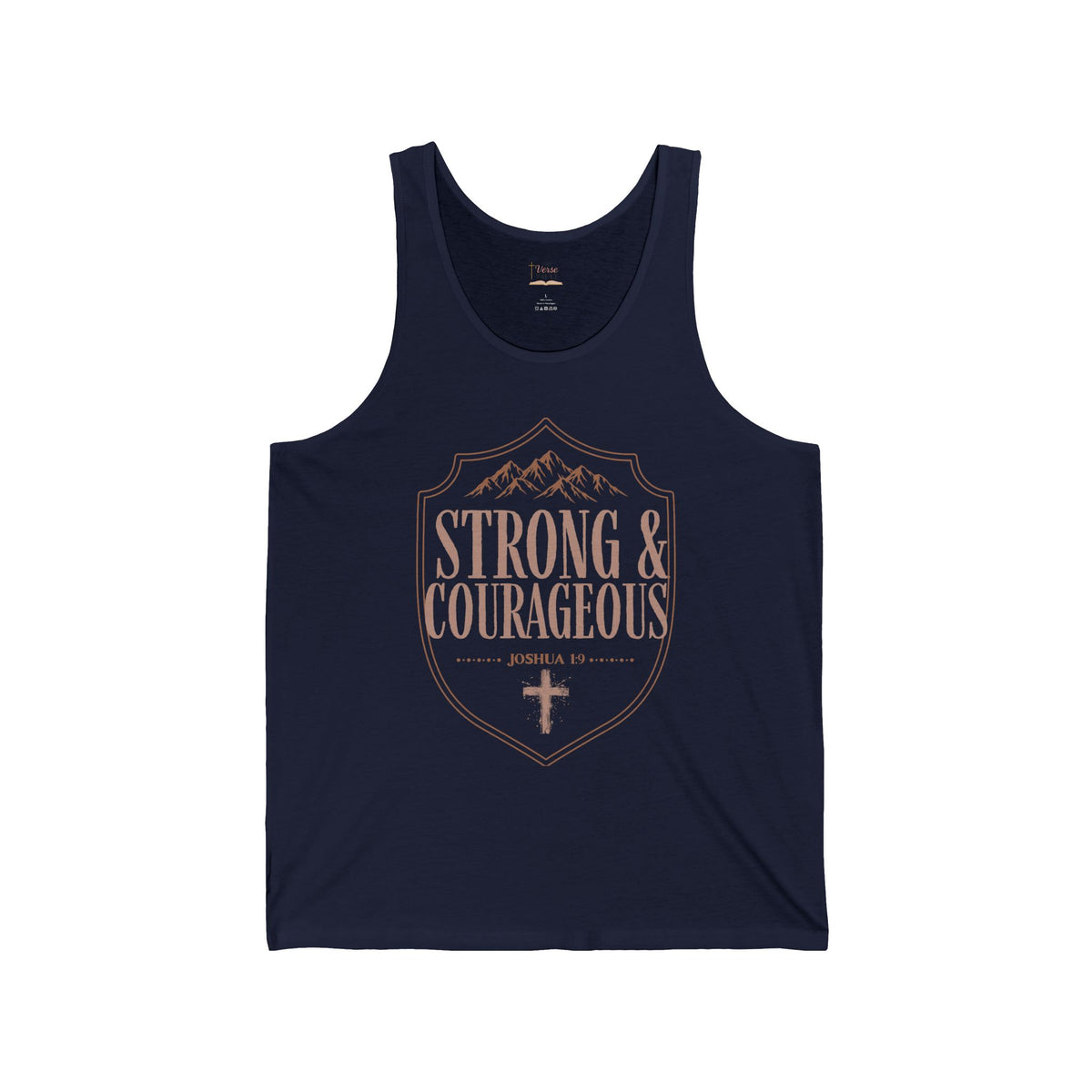 Strong & Courageous Joshua 1:9 Christian Tank Top