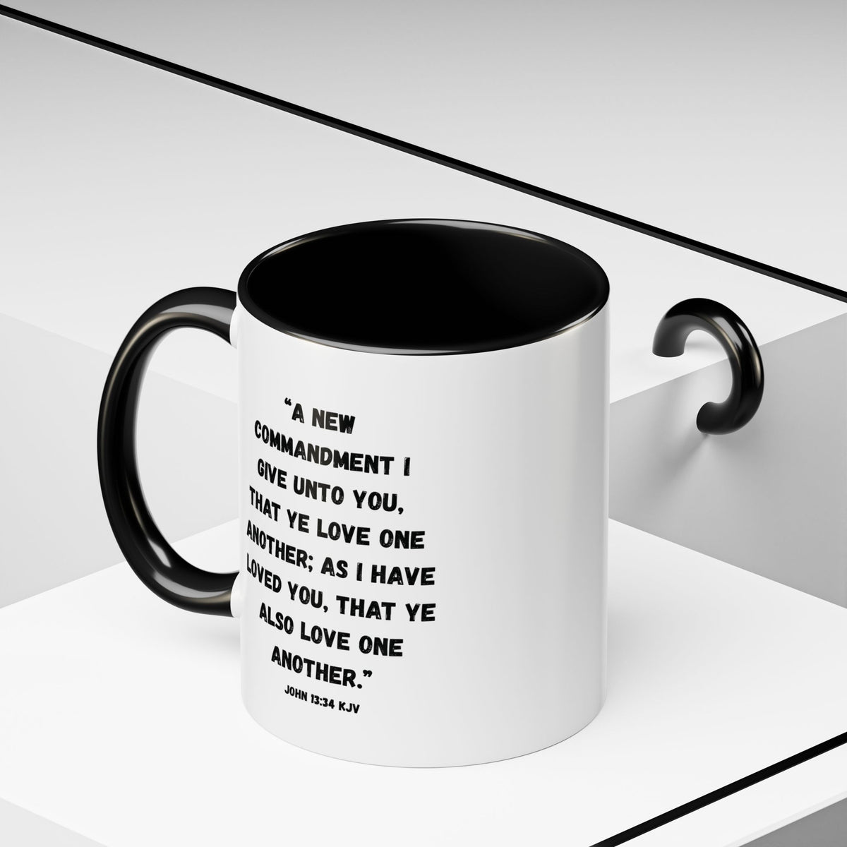 Love Like Jesus Accent Mug | John 13:34 KJV | 11 oz & 15 oz