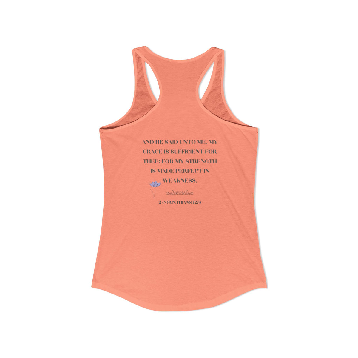 His Grace Is Sufficient 2 Corinthians 12:9 Women’s Christian Tank Top