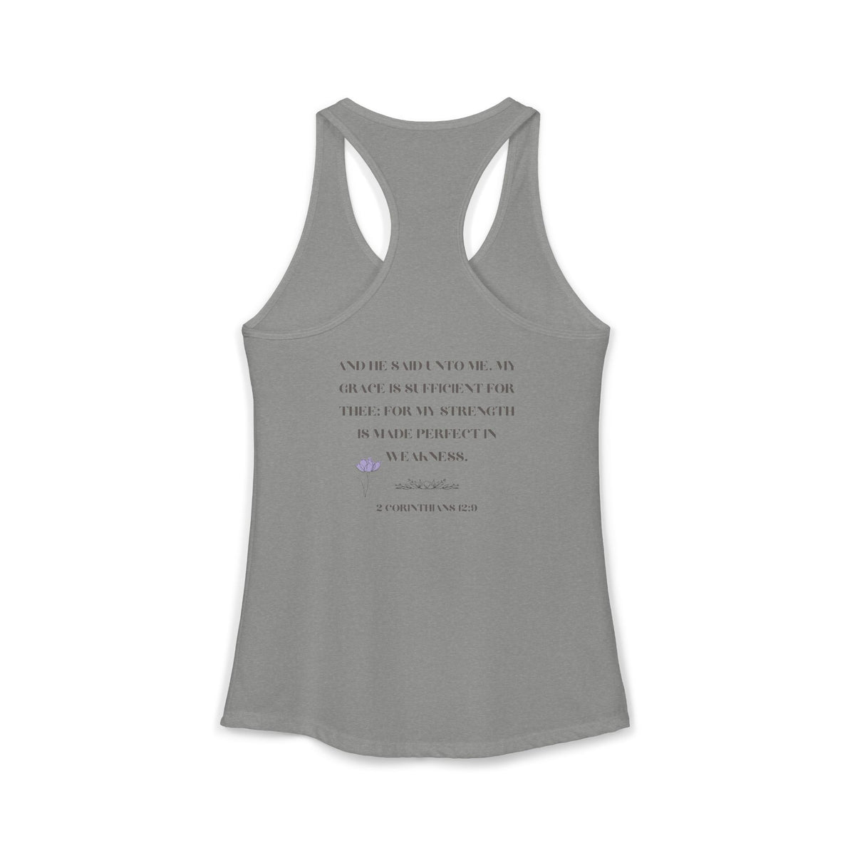 His Grace Is Sufficient 2 Corinthians 12:9 Women’s Christian Tank Top
